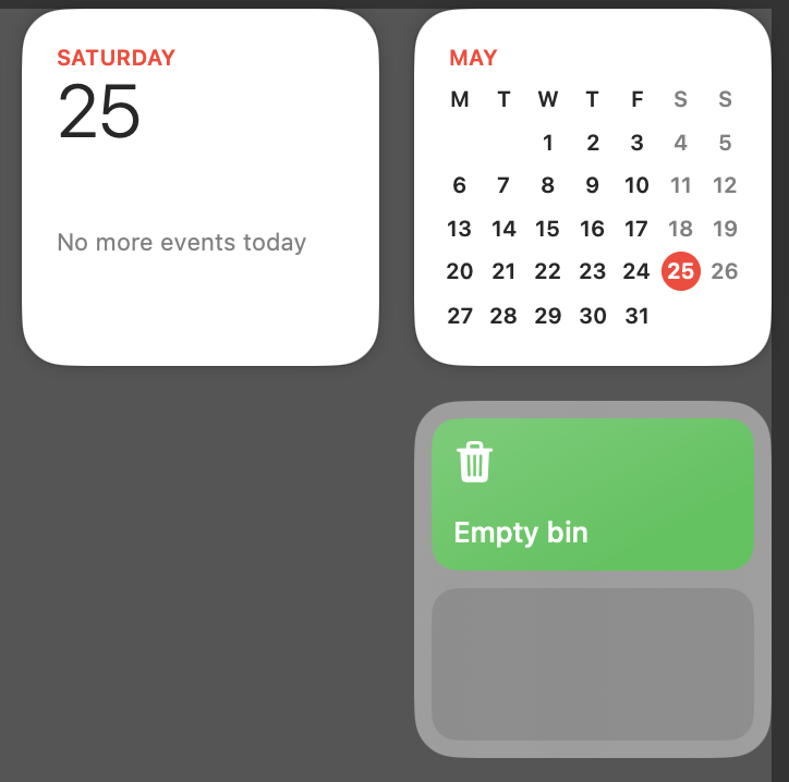 empty-bin-shortcut-widget-view